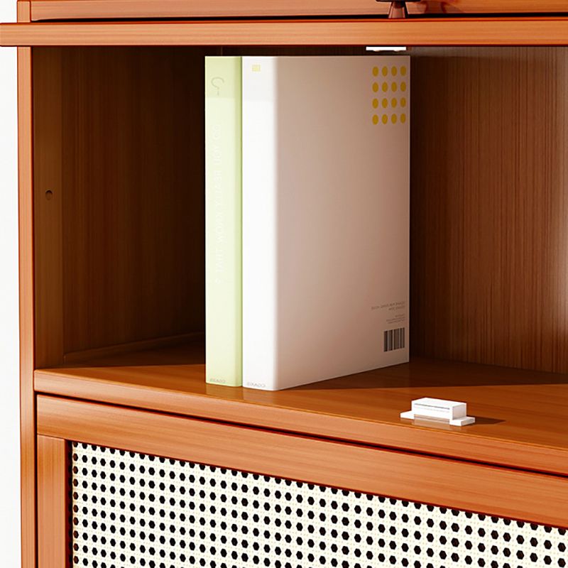 Estantería contemporánea de bambú estantería con gabinetes