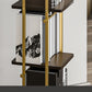Modern Style Metal Bookshelf Open Back Bookcase for Home Office