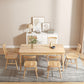 Modern Solid Wood Furniture 1/2/3/5/7 Pcs Standard Height Dining Room Table Set