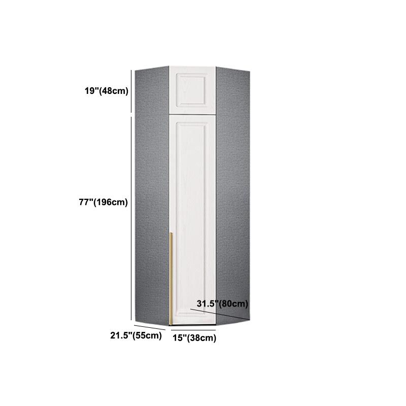 Moderne Kleiderschrank weiße Farbe Holzgarderobe Kleiderschrank mit Schublade