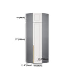 Moderne Kleiderschrank weiße Farbe Holzgarderobe Kleiderschrank mit Schublade