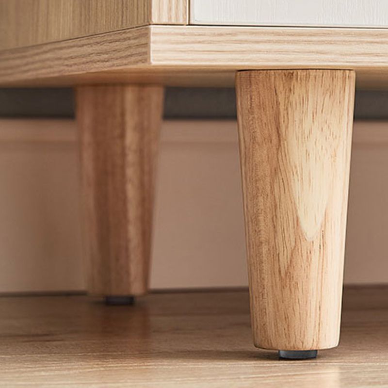 Houten buffettafel glam -stijl server met kasten en laden