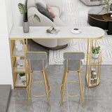 Indoor Stone Sled Cocktail Bar Table Modern Fixed Table Storage Bar Height Table Clearhalo 'Bar Furniture' 'Bar Tables' 'bar_tables' 'Furniture' 'furniture_bar_tables' 'Kitchen & Dining Furniture' 'kitchen&dining_furn' 'kitchen' 1200x1200_605dd3c7-5965-4dc7-be50-0c43b9308631