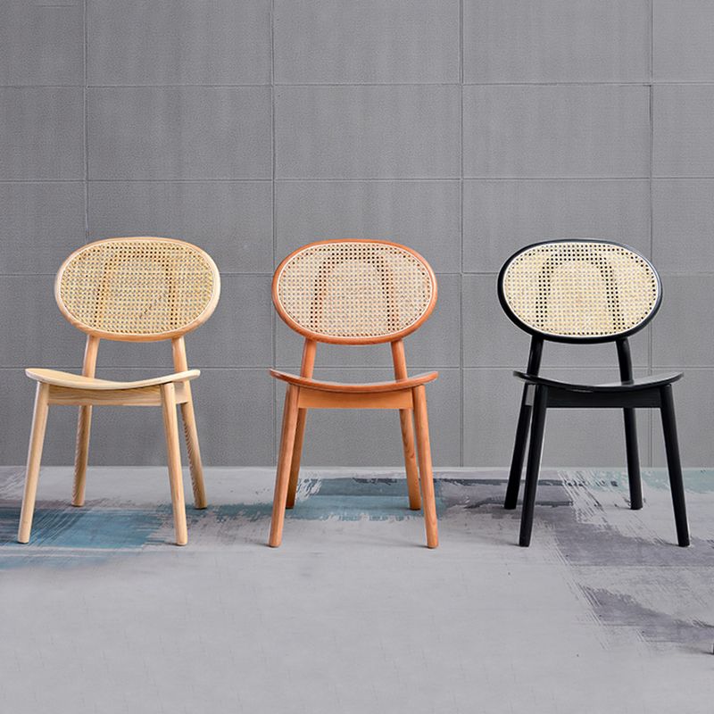 Traditional Style Dining Chair Solid Wood Open Back Dining Side Chair