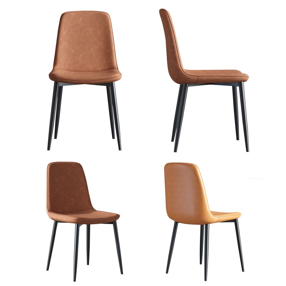 Metal Modern Contemporary Kitchen Chair Dining Room Side Parsons Chair Clearhalo 'Dining Chairs' 'Dining Tables & Seating' 'dining_chair' 'Furniture' 'furniture_dining_chair' 'Kitchen & Dining Furniture' 1200x1200_6060b0db-2225-423b-9ce9-8279739287c9