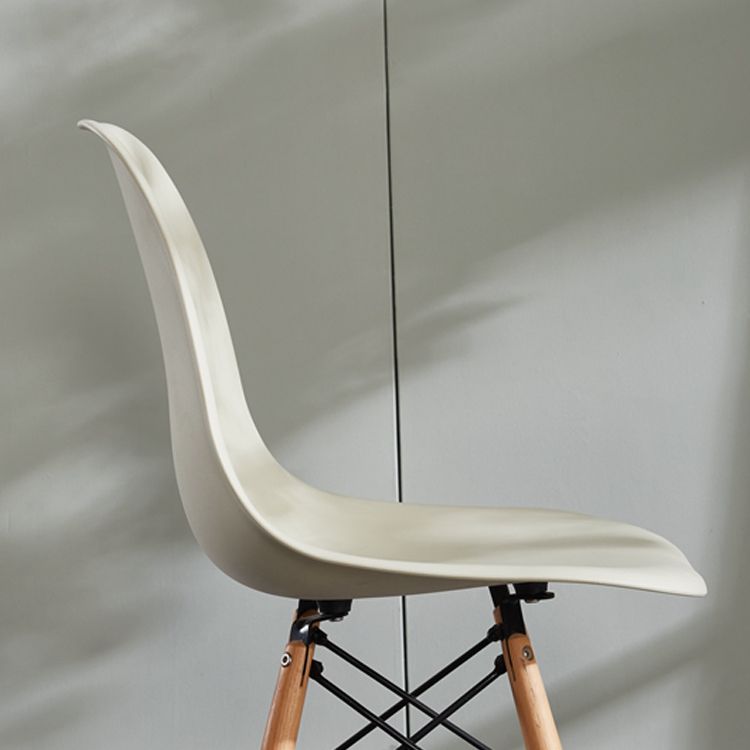 Contemporary Style Dining Chairs Armless Side Chair with Wooden Legs Clearhalo 'Dining Chairs' 'Dining Tables & Seating' 'dining_chair' 'Furniture' 'furniture_dining_chair' 'Kitchen & Dining Furniture' 1200x1200_6061f30f-1616-4da6-9766-6745541f9b4c