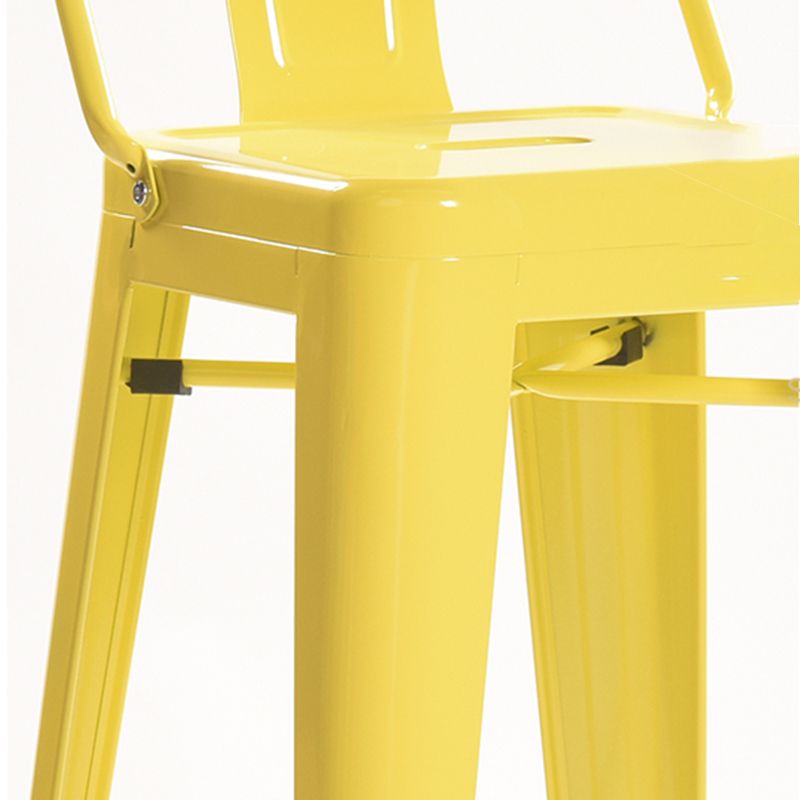 Industrial Style Metal Bar-stool with Square Iron Seat Counter Stool Kitchen Bar Bar-stool Clearhalo 'Bar Furniture' 'Bar Stools' 'bar_stools' 'furn' 'furn_bar_stools' 'Furniture' 'furniture_bar_stools' 'Kitchen & Dining Furniture' 1200x1200_60625dd4-89bc-4d31-8846-9dcc9146eca2