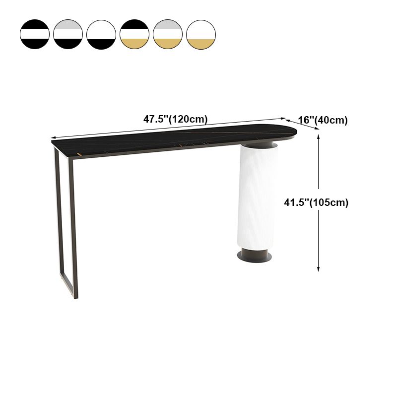 Contemporary Bar Dining Table Indoor Double Pedestal Bar Height Table Clearhalo 'Bar Furniture' 'Bar Tables' 'bar_tables' 'furn' 'furn_bar_tables' 'Furniture' 'furniture_bar_tables' 'Kitchen & Dining Furniture' 'kitchen&dining_furn' 'kitchen' 1200x1200_606444d6-a7f6-41b5-a2c9-de446cae17f1