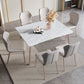 Modern 1/4/5/7 Pieces Rectangle Dinette Set with Sintered Stone Scalable Dining Table Set Clearhalo 'Dining Room Sets' 'Dining Tables & Seating' 'dining_room_set' 'furn' 'furn_dining_room_set' 'Furniture' 'furniture_dining_room_set' 'Kitchen & Dining Furniture' 1200x1200_606447ad-6840-4e11-95e9-8e4aaab98463