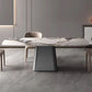 Metal Traditional Luxury Rectangle Dining Table Sintered Stone Indoor Table with Pedestal Base Clearhalo ' dining_table' 'Dining Tables & Seating' 'Dining Tables' 'furn' 'furn_dining_table' 'Furniture' 'furniture_dining_table' 'Kitchen & Dining Furniture' 'kitchen&dining_furn' 'kitchen' 'kitchen_dining_table' 1200x1200_60656426-6ef1-4851-99c8-62d0dba3fea0
