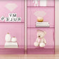 Glam Bookcase Standard Acrylic Closed Back Bookshelf in Burnish