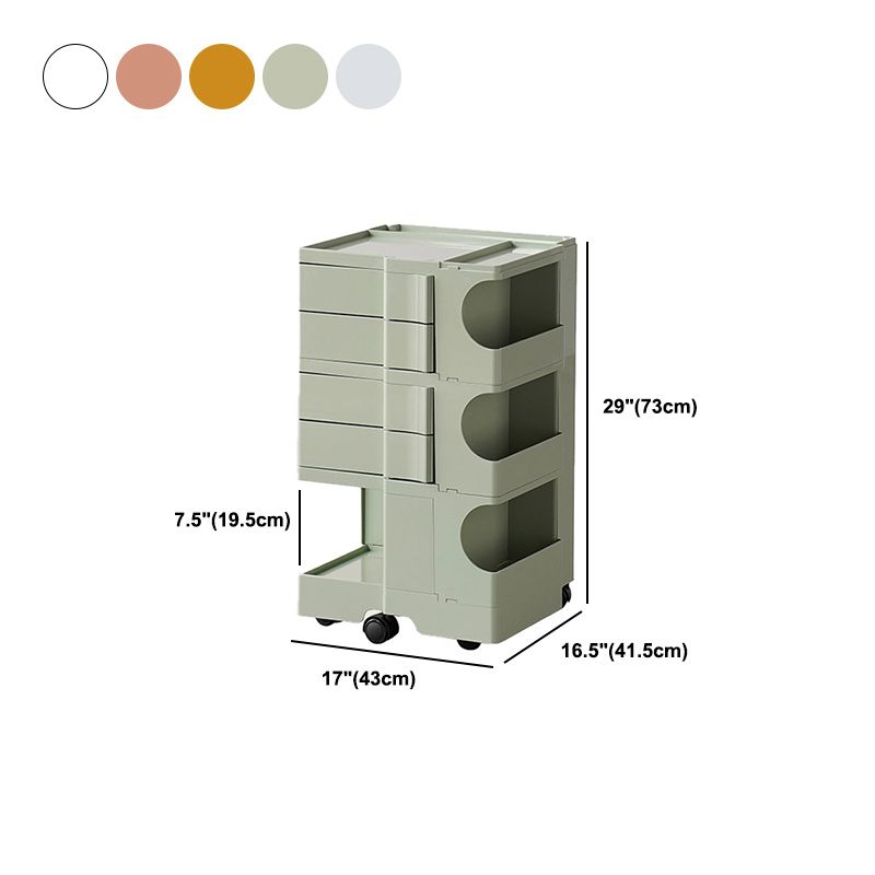 Nightstand Contemporary Night Table with Drawers and Shelves Clearhalo 'Bedroom Furniture' 'furn' 'furn_night_stand' 'Furniture' 'night_stand' 'Nightstands' 1200x1200_6068abe9-ec3d-499e-8bd2-b5fbf33c92ab