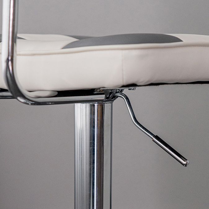 Modern Style Counter Stool Pu Leather Adjustable Height Bar Stool Clearhalo 'Bar Furniture' 'Bar Stools' 'bar_stools' 'furn' 'furn_bar_stools' 'Furniture' 'Kitchen & Dining Furniture' 1200x1200_6069119f-856d-41c7-bc37-445acd7cd8d6