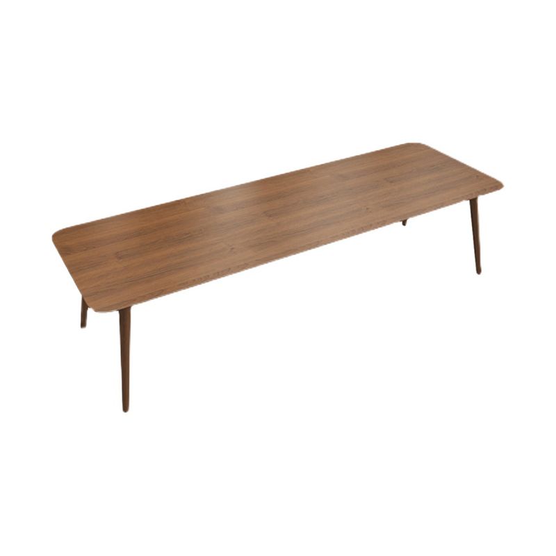 Bureau de bureau en bois moderne Desk de forme de forme rectangulaire avec 4 jambes