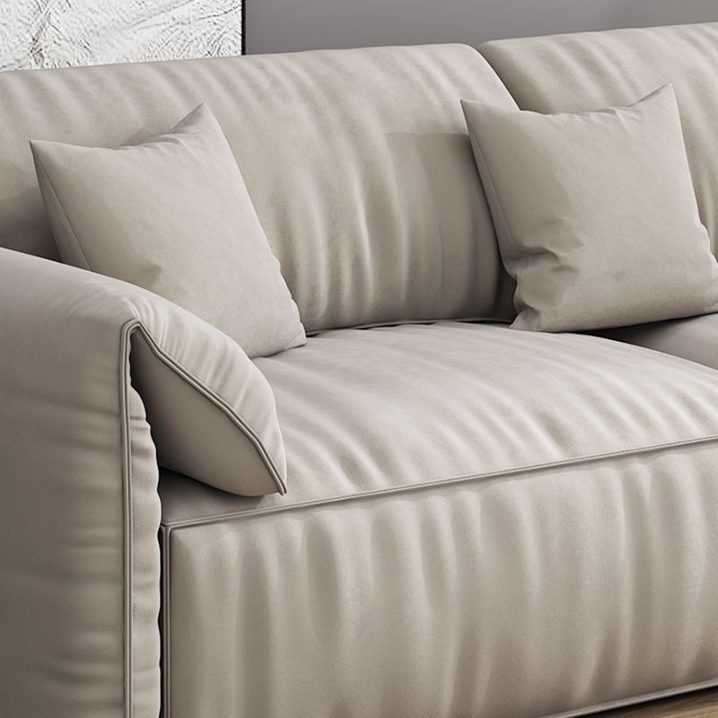 Sofa de terciopelo 37.40 "D x 31.49" H Sofá de brazo superior de almohada para sala de estar