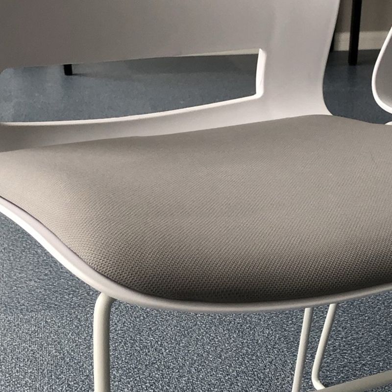 Chrome Metal Frame Modern Conference Chair Armless Computer Desk Chair Clearhalo 'furn' 'furn_office_chair' 'Furniture' 'Office Chairs' 'Office Furniture' 'office_chair' 1200x1200_606a7edb-93a7-4c46-b828-ace40482e47c