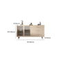 Stone Credenza Contemporary Style Server met laden en kasten