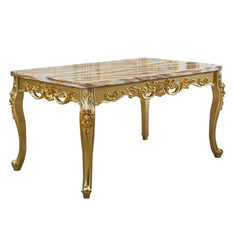 Rectangle Shape Dinette Table Marble Dining Room Dinner Table with Wooden Base Clearhalo ' dining_table' 'Dining Tables & Seating' 'Dining Tables' 'furn' 'furn_dining_table' 'Furniture' 'furniture_dining_table' 'Kitchen & Dining Furniture' 'kitchen&dining_furn' 'kitchen' 'kitchen_dining_table' 1200x1200_606c077d-afd8-46ba-9086-71fc6683ccad