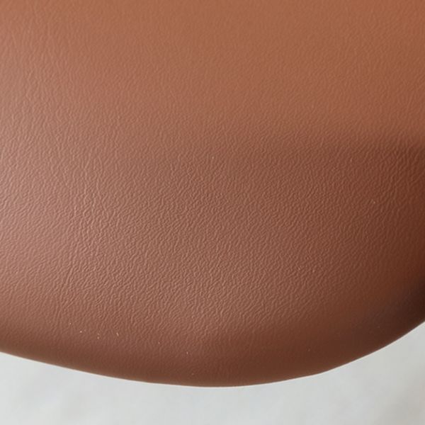 Nordischer Lederstuhl für Lederbrauner Arm in festem Holz für Zuhause