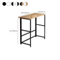 Modern Folding Bistro Bar Table Rectangle Metal Base Bar Table Clearhalo 'Bar Furniture' 'Bar Tables' 'bar_tables' 'furn' 'furn_bar_tables' 'Furniture' 'Kitchen & Dining Furniture' 1200x1200_606f7651-6d30-46be-8d20-ccfb04ffc5d9
