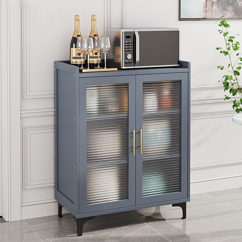 Server di pranzo in bambù del server buffet grigio con archiviazione per cucina