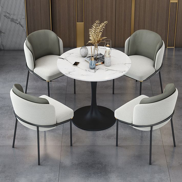 Set da pranzo in pietra sinterizzato moderno set da pranzo 1/2/4/5 pezzi