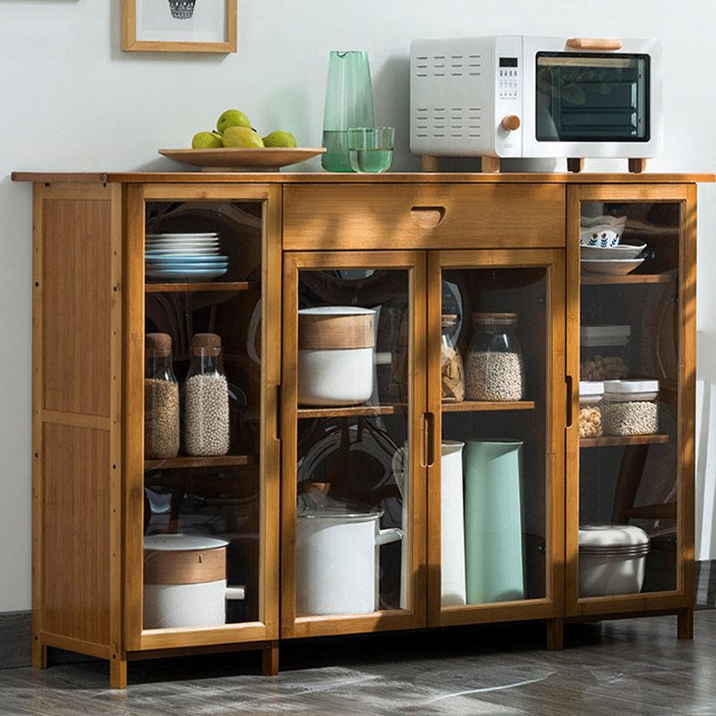 Moderno portabiatte sideboard della porta acrilica mobile in legno per l'uso della cucina
