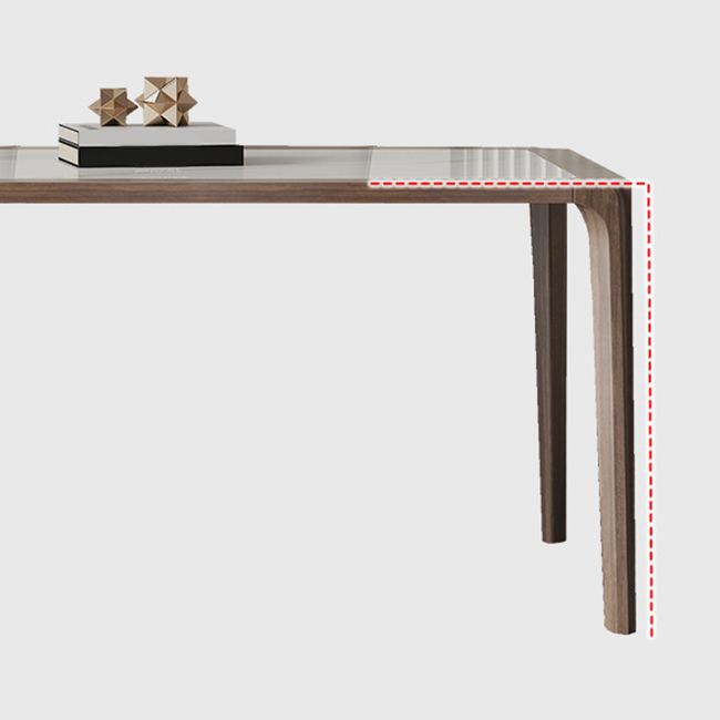 Modern Sintered Stone Top Dining Set Rectangle 1/4/5/7 Pieces Wooden Table Set Clearhalo 'Dining Room Sets' 'Dining Tables & Seating' 'dining_room_set' 'furn' 'furn_dining_room_set' 'Furniture' 'Kitchen & Dining Furniture' 1200x1200_60768699-ad72-4d62-a3d8-603aab2d43c7