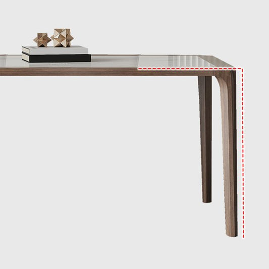 Modern Sintered Stone Top Dining Set Rectangle 1/4/5/7 Pieces Wooden Table Set Clearhalo 'Dining Room Sets' 'Dining Tables & Seating' 'dining_room_set' 'furn' 'furn_dining_room_set' 'Furniture' 'Kitchen & Dining Furniture' 1200x1200_60768699-ad72-4d62-a3d8-603aab2d43c7