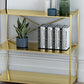 Minimalist Metal Open Etagere Bookcase with Rectangular Shelves Clearhalo 'Bookcases' 'furn' 'furn_bookcases' 'Furniture' 'furniture_bookcases' 'kitchen' 'kitchen_bookcases' 'Living Room Furniture' 'Office Furniture' 1200x1200_60781597-8281-4ad0-9dd1-3d7458f8c1a5