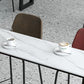 Rechthoek Stone Bistro Accent Dining Table Industriële Sled Indoor Pub Table