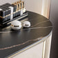 2 Storage Drawers Dresser with Mirror & Padded Stool Contemporary Stone Top Vanity Clearhalo 'Bedroom Furniture' 'furn' 'furn_makeup_vanities' 'Furniture' 'Makeup Vanities' 'makeup_vanities' 1200x1200_607900b7-e5f6-42ea-84cf-130c0f068734
