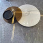 Round Nesting Coffee Table Pedestal Stone Cocktail Table with Drawer Clearhalo 'Coffee & Accent Tables' 'Coffee Tables' 'coffee_tables' 'furn' 'furn_coffee_tables' 'Furniture' 'Living Room Furniture' 1200x1200_60796911-ae8d-45a5-ba9c-ddfba7116c0e