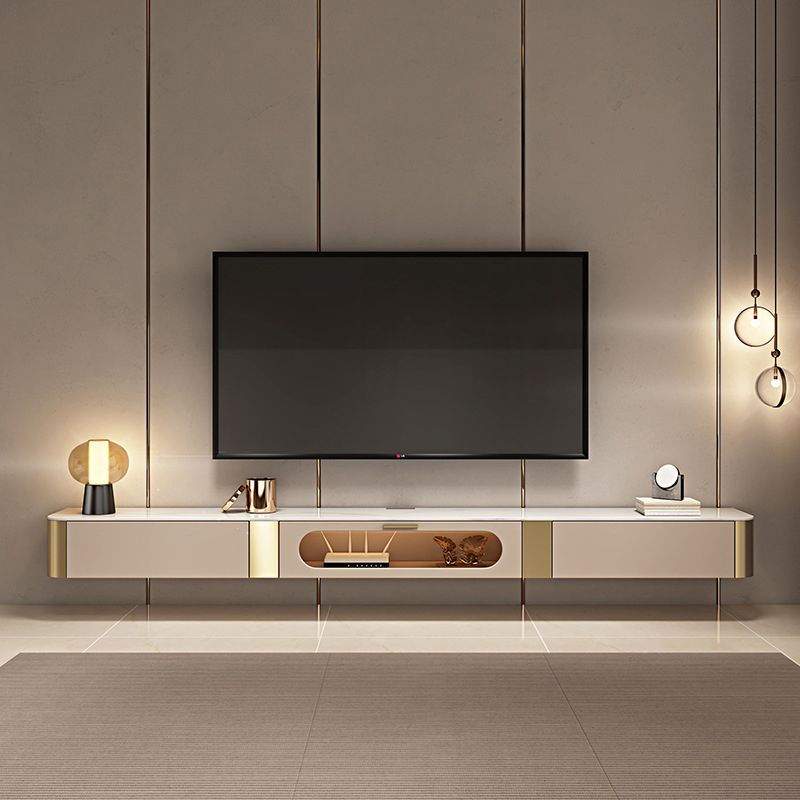 Glam TV Stand Console Stone Brown Media Console with Drawers Clearhalo 'furn' 'furn_tv_stands_entertainment_centers' 'Furniture' 'Living Room Furniture' 'TV Stands & Entertainment Centers' 'TV Stands & Media Storage Furniture' 'tv_stands_entertainment_centers' 1200x1200_6079bafb-afeb-4109-a242-d92561fc1cea