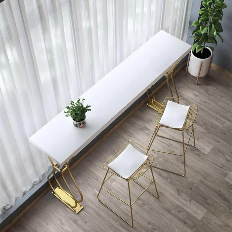 Modern Style Wood Top Counter Table 42-inch Height Table for Living Room Clearhalo 'Bar Furniture' 'Bar Tables' 'bar_tables' 'furn' 'furn_bar_tables' 'Furniture' 'furniture_bar_tables' 'Kitchen & Dining Furniture' 1200x1200_607a2dd8-2164-4bd4-8316-9d2ddd83c0f4