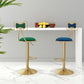 Adjustable Glam Bar Stool Footrest Low Back Upholstered Indoor Counter Stool Clearhalo 'Bar Furniture' 'Bar Stools' 'bar_stools' 'furniture_bar_stools' 'Kitchen & Dining Furniture' 'kitchen&dining_furn' 'kitchen' 'kitchen_furn' Furniture' 1200x1200_607a89c4-6ac9-45bc-8909-e71d62454897