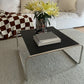 Square Steel Sled Coffee Table Modern 2 Nesting Cocktail Table Clearhalo 'Coffee & Accent Tables' 'Coffee Tables' 'coffee_tables' 'furn' 'furn_coffee_tables' 'Furniture' 'Living Room Furniture' 1200x1200_607ced42-6bc6-4605-9ffc-461a2b5d65b0