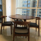 Contemporary Style Round Solid Wood Table Sled Base Dining Table for Home Clearhalo ' dining_table' 'Dining Tables & Seating' 'Dining Tables' 'furn' 'furn_dining_table' 'Furniture' 'furniture_dining_table' 'Kitchen & Dining Furniture' 'kitchen&dining_furn' 'kitchen' 'kitchen_dining_table' 1200x1200_607eac3b-e691-47a0-9cd4-d4695682f362