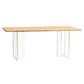 Modern Pine Solid Wood Table Rectangle Dining Table with Acrylic Double Pedestal Base Clearhalo ' dining_table' 'Dining Tables & Seating' 'Dining Tables' 'furn' 'furn_dining_table' 'Furniture' 'furniture_dining_table' 'Kitchen & Dining Furniture' 'kitchen&dining_furn' 'kitchen' 'kitchen_dining_table' 1200x1200_607fb830-858b-4ddd-bf1c-eadc738dd8e4
