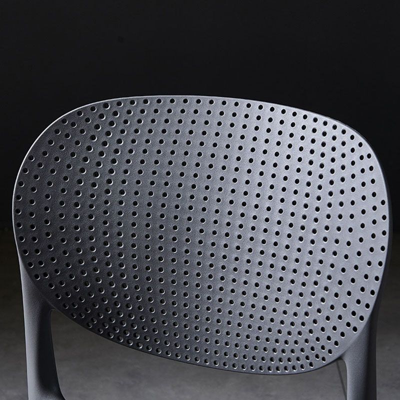 Plastic Scandinavian Kitchen Dining Room Side Chair Open Back Chair Clearhalo ' kitchen&dining_furn' 'Dining Chairs' 'Dining Tables & Seating' 'dining_chair' 'furn' 'furn_dining_chair' 'Furniture' 'furniture_dining_chair' 'Kitchen & Dining Furniture' 'kitchen' 1200x1200_6085ba47-cbf3-42b9-89d9-d329d949f417