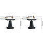Modern Style Sintered Stone Dining Table Round Drop-Leaf Table with Pedestal Clearhalo ' dining_table' 'Dining Tables & Seating' 'Dining Tables' 'furn' 'furn_dining_table' 'Furniture' 'furniture_dining_table' 'Kitchen & Dining Furniture' 'kitchen&dining_furn' 'kitchen' 'kitchen_dining_table' 1200x1200_608aa0d5-d6fe-49a2-ad08-929d8c0bc09d