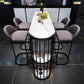 Stone Bar Dining Table ModernOval Bar Table with Sled for Dining Room Clearhalo 'Bar Furniture' 'Bar Tables' 'bar_tables' 'furn' 'furn_bar_tables' 'Furniture' 'furniture_bar_tables' 'Kitchen & Dining Furniture' 1200x1200_608ac862-914a-4252-931a-c3e08f731394