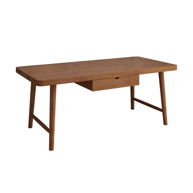 Modern Office Desk Solid Wood Rectangle Writing Desk met H-Base, 29,53 "Tall