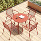 Outdoor Patio Arm Chair Metal Industrial Chairs with Slat Back Clearhalo 'Dining Chairs' 'Dining Tables & Seating' 'dining_chair' 'furn' 'furn_dining_chair' 'Furniture' 'Kitchen & Dining Furniture' 1200x1200_608cbdbf-5d68-4992-987e-459614454fc6