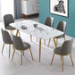 Glam Style Side Chair Parsons Indoor Dining Chair with Gold Legs Clearhalo 'Dining Chairs' 'Dining Tables & Seating' 'dining_chair' 'furn' 'furn_dining_chair' 'Furniture' 'furniture_dining_chair' 'Kitchen & Dining Furniture' 1200x1200_608f9ab6-3e7b-4d63-bf73-f4f678db1a78