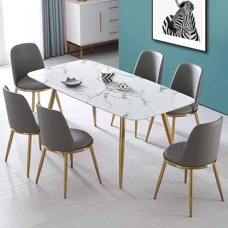 Glam Style Side Chair Parsons Indoor Dining Chair with Gold Legs Clearhalo 'Dining Chairs' 'Dining Tables & Seating' 'dining_chair' 'furn' 'furn_dining_chair' 'Furniture' 'furniture_dining_chair' 'Kitchen & Dining Furniture' 1200x1200_608f9ab6-3e7b-4d63-bf73-f4f678db1a78
