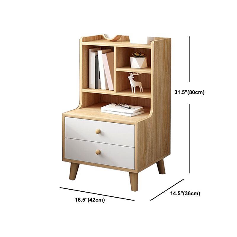 Open Storage Modern Night Table Drawer Storage Imitation Wood Nightstand Clearhalo 'Bedroom Furniture' 'furn' 'furn_night_stand' 'Furniture' 'night_stand' 'Nightstands' 1200x1200_608ff48f-6b7c-4500-8002-16048d809f21