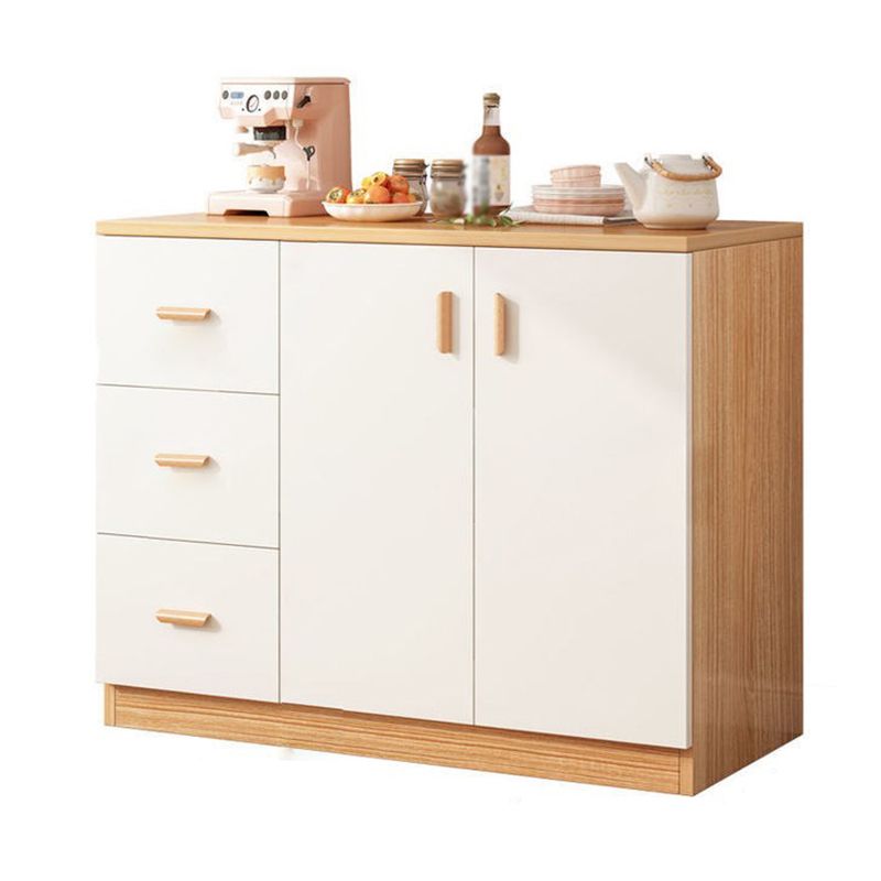 Artificial Wood Kitchen Sideboard Cabinet Modern Credenza with Drawers and Storage Clearhalo 'buffet_sideboard' 'Buffets & Sideboards' 'furn' 'furn_buffet_sideboard' 'Furniture' 'furniture_buffet_sideboard' 'Kitchen & Dining Furniture' 1200x1200_60918c45-455e-4c57-bfa3-9dcbb64e0b22