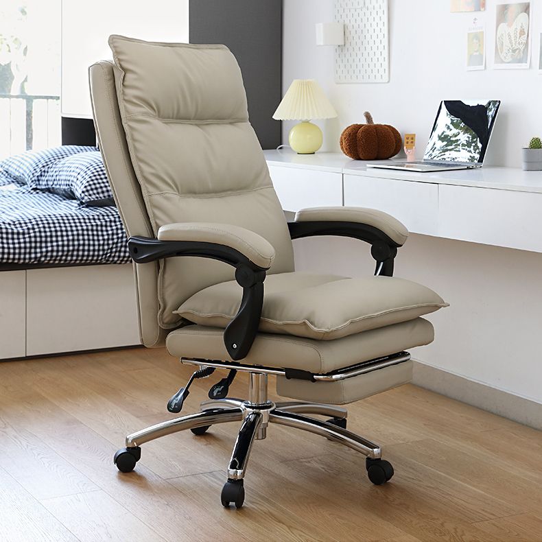 Modern Faux Leather Executive Chair High Back Swivel Office Chair Clearhalo 'furn' 'furn_office_chair' 'Furniture' 'Office Chairs' 'Office Furniture' 'office_chair' 1200x1200_60920931-50b3-4f37-9148-fa359510009b