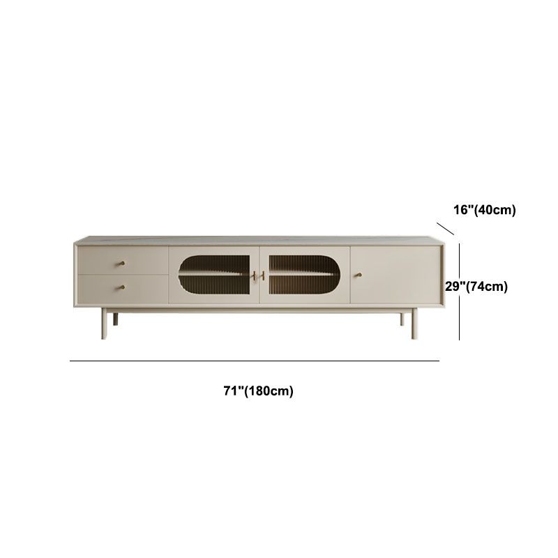Console porta TV in legno Porta TV moderno con cassetti